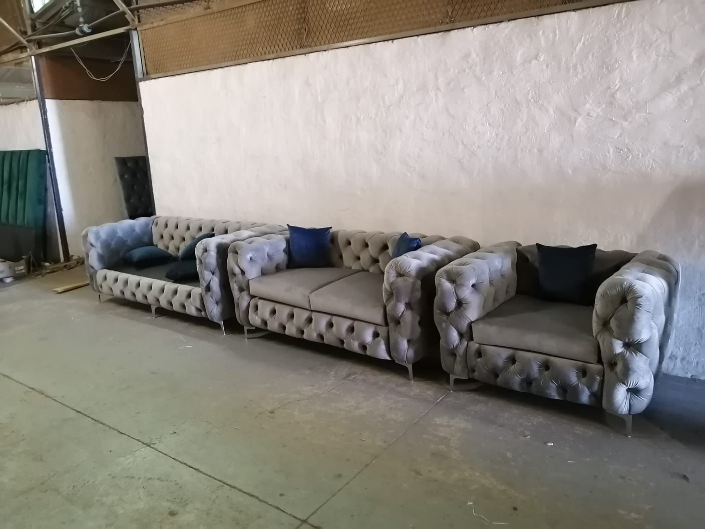 Chesterfield couches 3,2 and 1 set cost R16500 you may choose any color