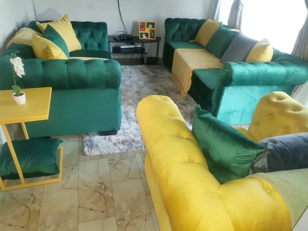 Chesterfield couches 3,2 and 1 set cost R16500 you may choose any color