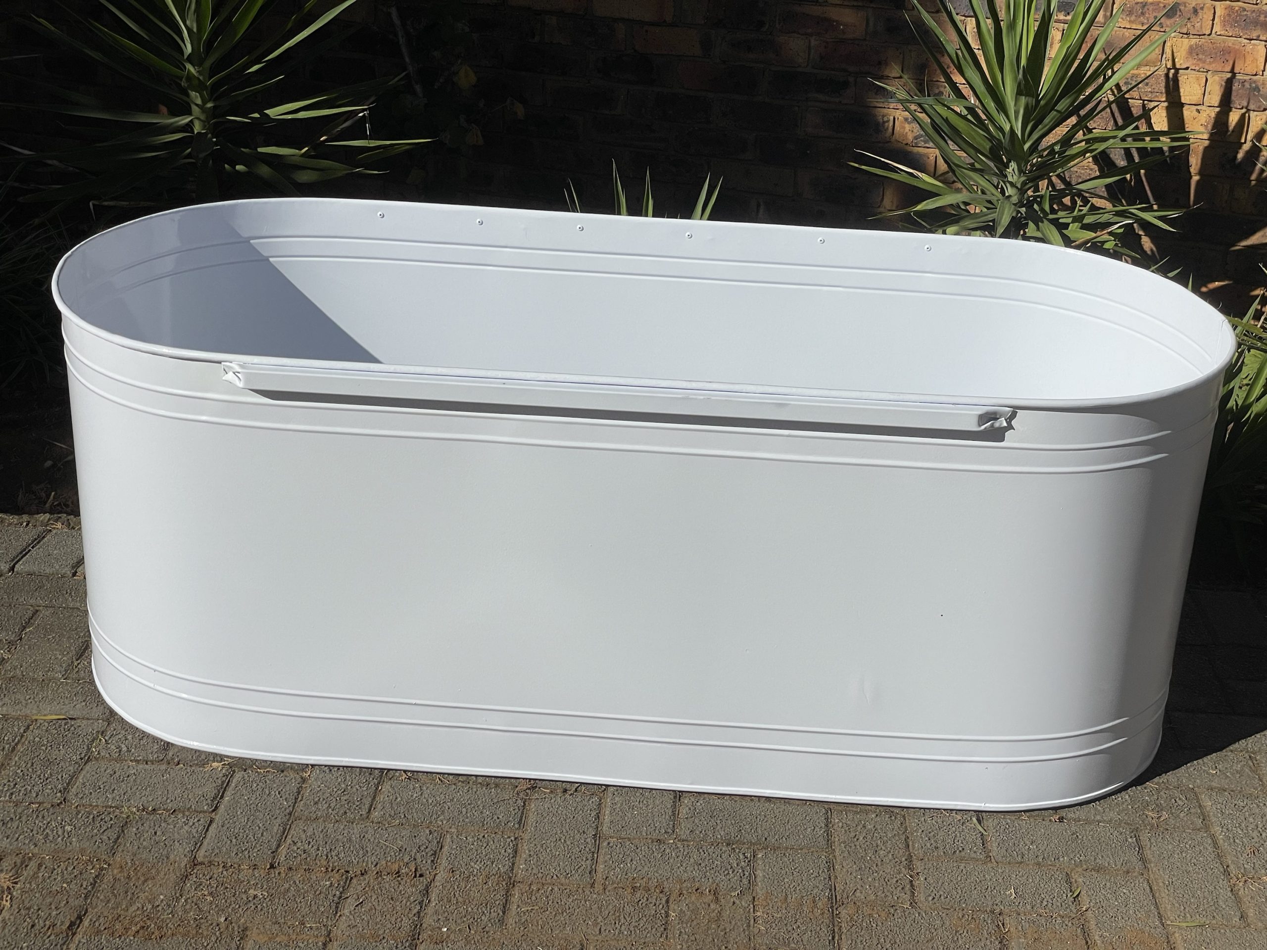 Free Standing Galvanised Steel Bath Tub Pstinman